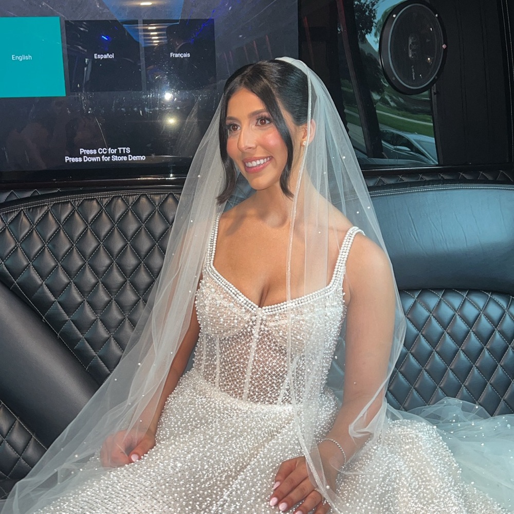 Berta wedding gown! Pearls and sparkles! - Picture 5 of 5